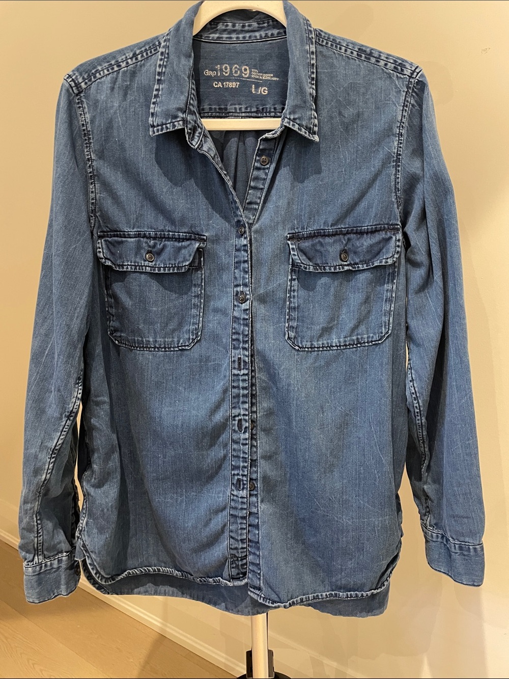 GAP Blue Denim Shirt
